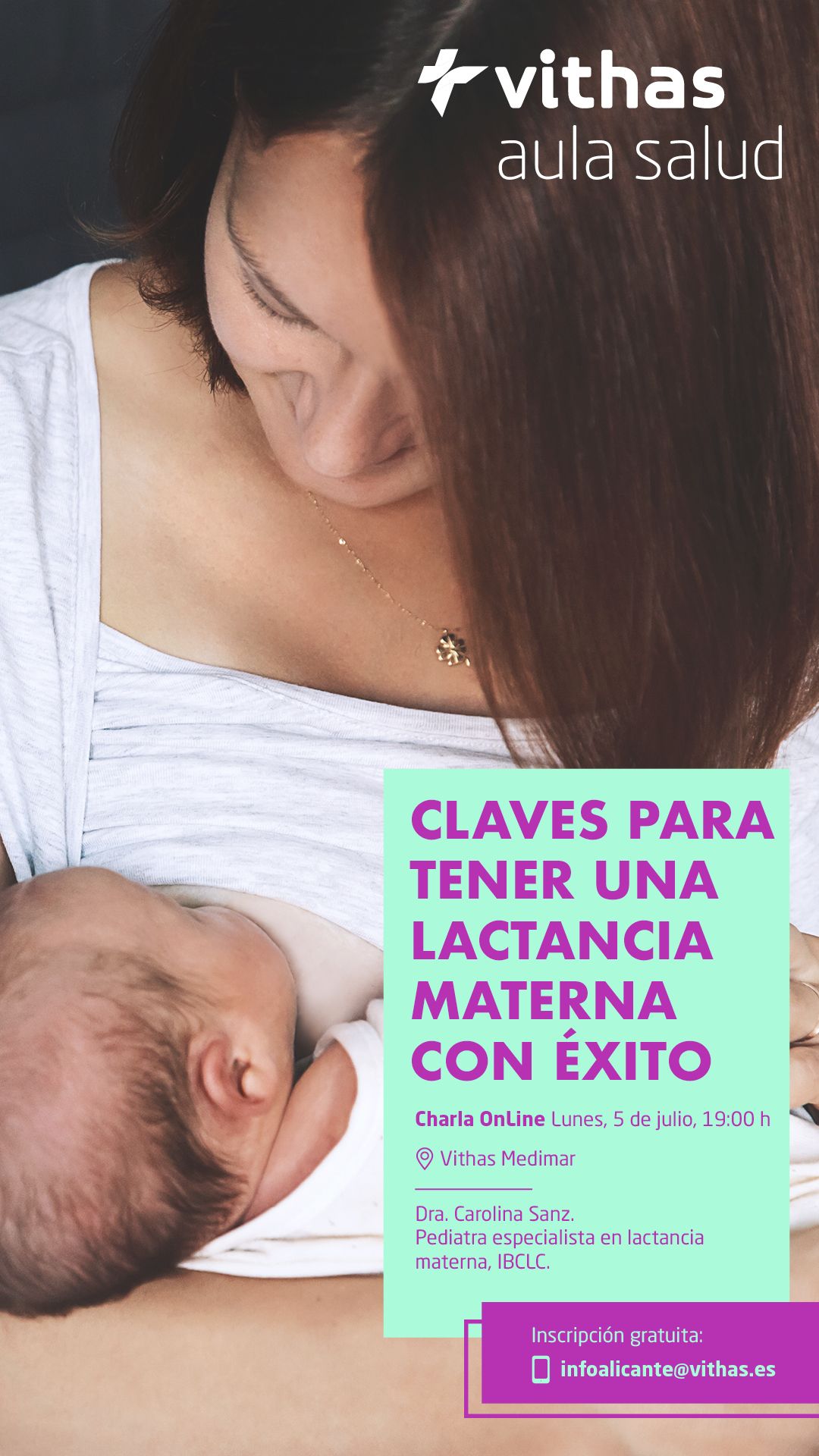Charla online lactancia materna Carolina Sanz Pediatra IBCLC